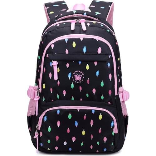 Lovely Oxford School Bags for Teenage Women Waterproof School Backpack Fashion Student Book Bag Multi-pocket Children Backpacks