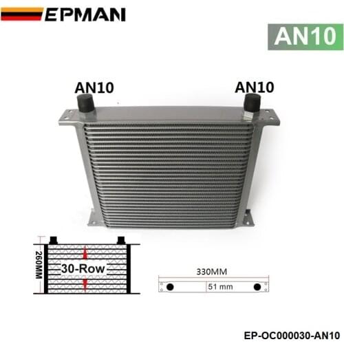 Universal 30-Row Engine/Transmission Oil Cooler AN10 Have in stock EP-OC000030-AN10