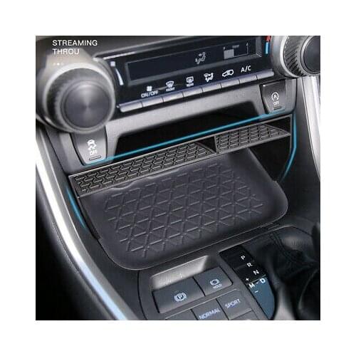 LHD Inner Center Console Storage Box Organizer Holder For Toyota RAV4 2019-2020