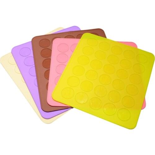 High Quality Silicone Macaron Pastry Cake Mold Backing Molds Sheet Mat Kitchenware Dessert Maker Tools Delish Cooking Tool