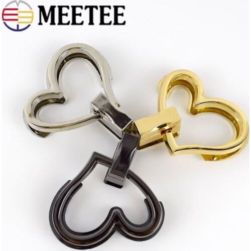 2/4pcs Metal Bag Lock Clasp Swivel Twist Turn Locks Buckles DIY Handbag Purse Hardware Clasps Closure Bags Replace Accessories