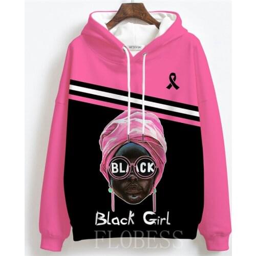 New 2020 Fashion Classic Hoodie Black Girl 3D Print Hooded Women Sweatshirts Lady Autumn Winter Cute Out Coat Drop Ship