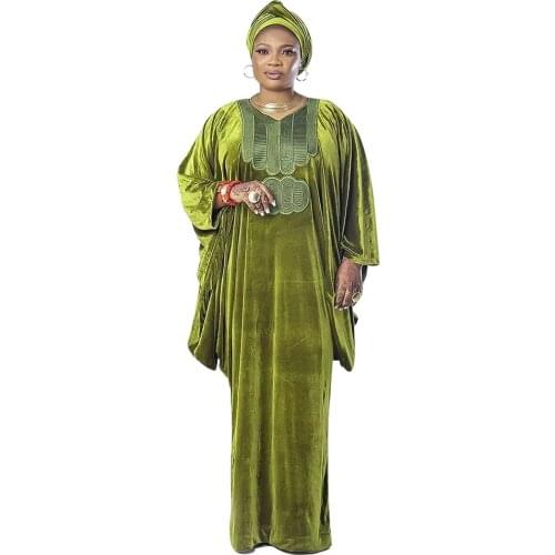 Plus Size Clothing for Women African Dresses for Women Dashiki 2021 African Women Summer Green Dress African Clothes
