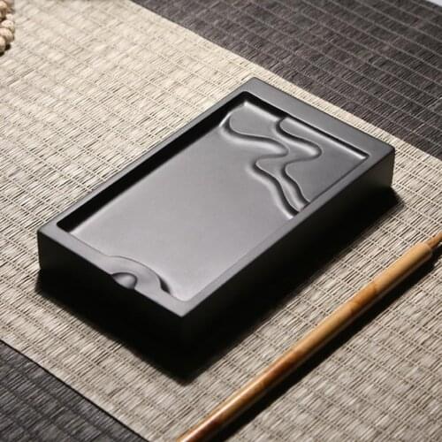 1pc Natural Rock She Ink Stone Small Portable High-end Inkstone Calligraphy Painting Tool