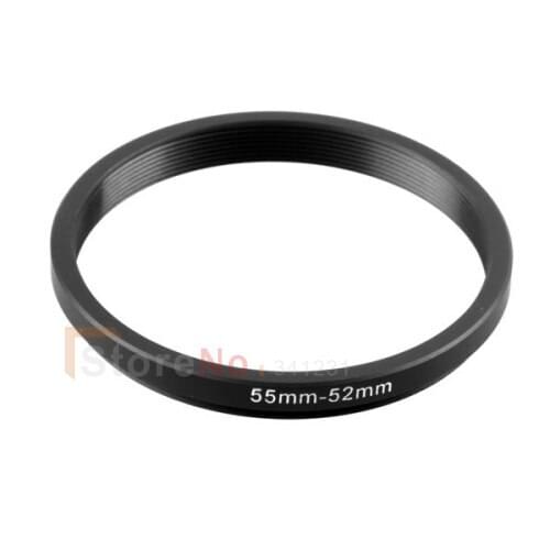 10pcs 55mm-52mm 55-52mm 55 to 52 Step down Filter Ring Adapter For Filter lens cap lens hood