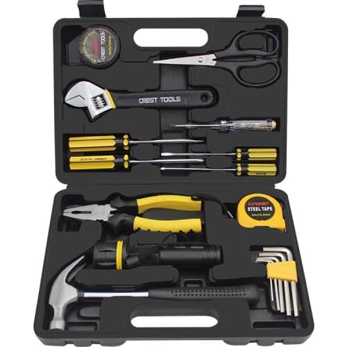 18pcs Tools Box Professional Tool Chest Hard Case Storage Household Repair Tools Box Organizer Caixa Ferramenta Tools Packaging