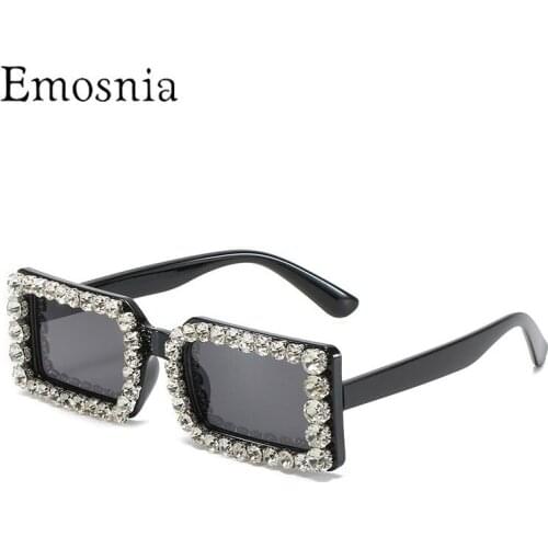 2021 Fashion Diamond Square Sunglasses Women Men New Rectangle Party Sun Glasses Ladies Colorful UV400 Travel Eyewear