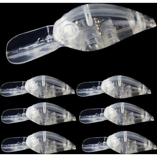 9.5CM/14G 50pcs Blank Unpainted Bait DIY Minnow Crankbait wobbler Unpainted Lure Freshwater Fishing Blank Hard Lures Isca Pesca