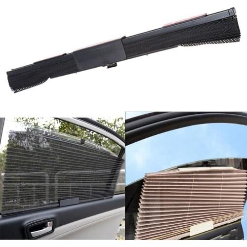 Car Retractable Side Window Curtain Films Mesh Sun Shade Shield Blind Auto Sunshade UV Protect Block Visor