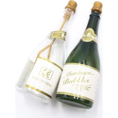 10Pcs Champagne Bottle DIY Champagne Bottle Shape Bubble Bottles for Birthday Wedding Party Favors Self-watering