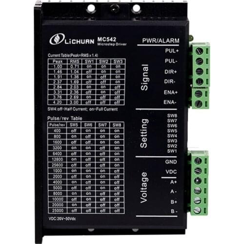 42/57 Nema23 2 phase stepper motor driver MC542 24-50VDC 0.71-4.2A instead of DM542/M542E