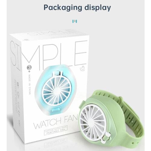 Electric Portable Mini Watch Fan Handheld Third Gear Speed USB Fan for Home Office Outdoor Travel