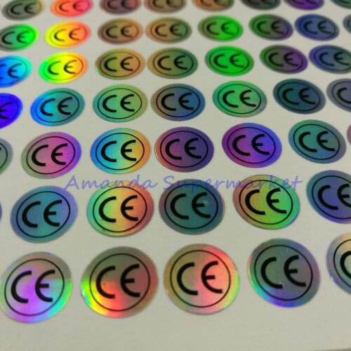 Hologram Sticker CE Certificated Label Sticker Diameter 1cm 10*10mm 900Pcs/lot Waterproof Laser For Electronic & Home Appliance