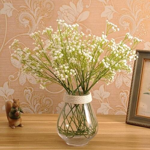 1 PC Artificial Flowers Fake Gypsophila DIY Floral Bouquets Arrangement Wedding Home Garden Party Decoration Cheap Wholesale