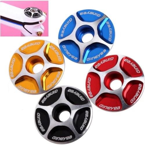 Mountain Bike Front Fork Bowl Set Cover Aluminum Alloy Handlebar Cover Wrist Set Top Cover Without Thread Bike Accessories TSLM1