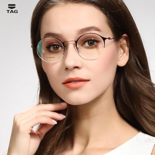 Summer latest Eyeglass frame men women ultra-thin ultra-light titanium creative designer glasses frame Computer myopia Goggles