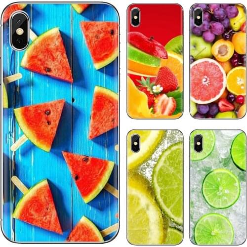 For Huawei P8 P9 P10 P20 P30 P Smart 2019 Honor Mate 9 10 20 8X 7A 7C Pro Lite Soft Case Cover orange watermelon Fruits lemon