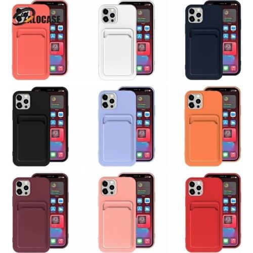 NEW 2020 Fashion Simple Integrated card Frosted TPU Case For iPhone 11 12 Pro X Xs Max Xr 6 7 8 Plus