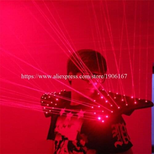 New Design Red Laser Man Luminous Light Up Vest Laserman Dance Costume For Laser Show Party