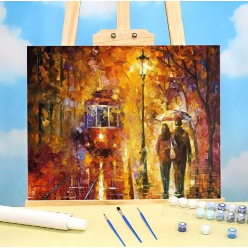 Landscape Paint By Numbers Set Oil Paints 40*50 Oil Painting Home Decor For Handiwork
