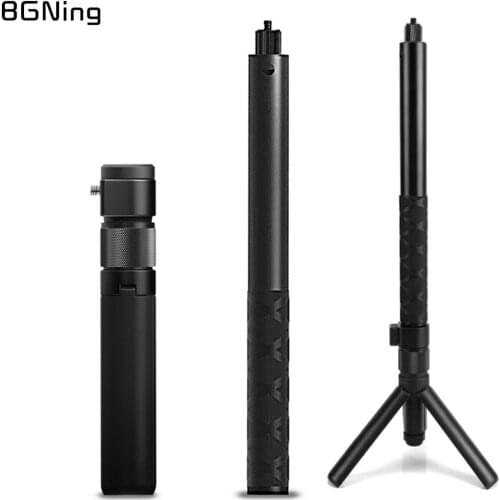 1.1m Portable Selfie Stick for Insta360 ONE X2 / ONE R Bullet Time Accessories Camera Tripod Rotary Handle Grip Max Load 2kg