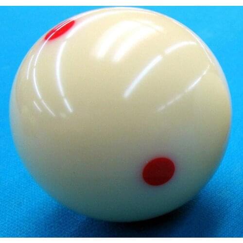 1PC Red Dots Pool Table Billiard Ball Standard 57.2MM Indoor Ball Cue Billiard Cue White Billiard Ball Entertainment Ball G1Y6