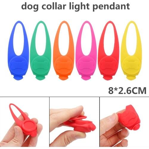 Pet Dog Night LED Flashlight Dog Cat Collar Glowing Pendants Bright Decoration Collars For Dogs Supplies