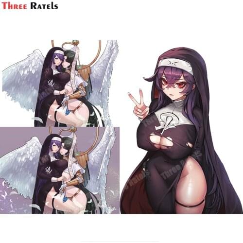 Three Ratels B133 Veronica Type Asc Last Origin Anime Hentai Sexy Car Sticker Bumper Door Auto Body Decal For Vw Golf 7 R Line