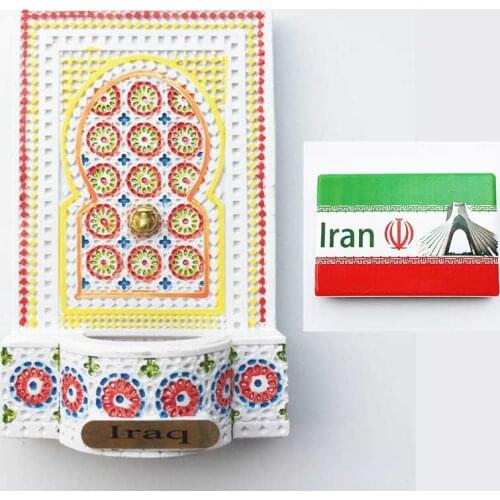 Middle East Tourist Souvenir Iraq Fridge Magnets Tourism Memorial Decorative Crafts Magnetic Refrigerator Sticker Gift Idea