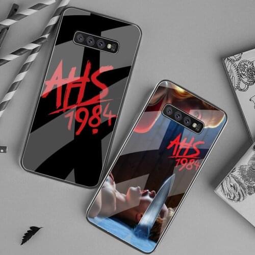 TV American Horror Story AHS 1984 Bling Cute Phone Case Tempered Glass For Samsung S20 Plus S7 S8 S9 S10 Plus Note 8 9 10 Plus