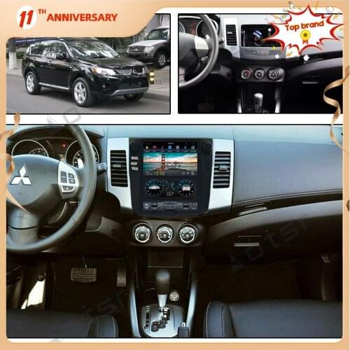 Aorts Vertical Tesla PX6 Android 9.0 RAM 4GB CARPLAY Car Radio Player For Mitsubishi Outlander 2006-2011 Car GPS Navigation DSP