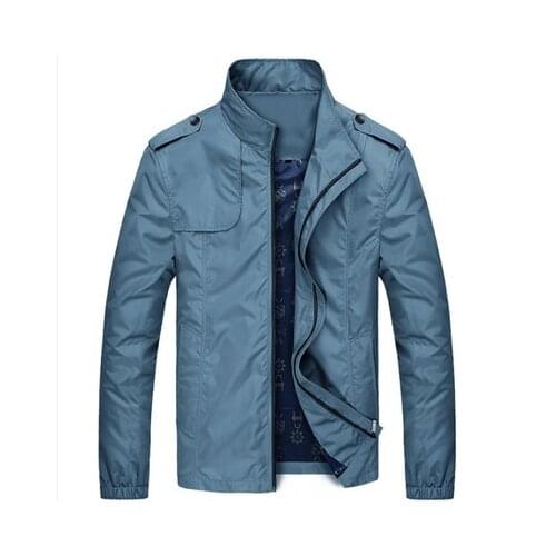 2021 Spring Autumn Casual Solid Fashion Slim Bomber Jacket Men Overcoat New Arrival Baseball Jackets Mens Jacket M-6XL Top