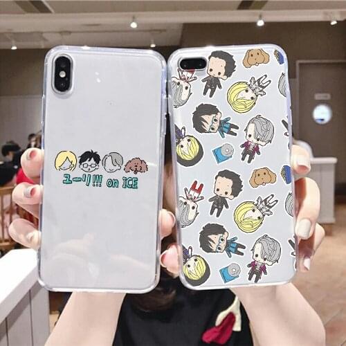 Yuri on Ice Katsuki Plisetsky Phone Case For Huawei P Mate P10 P20 P30 P40 10 20 Smart Z Pro Lite 2019 transparent luxury