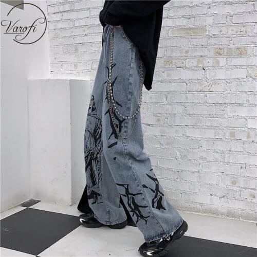 Varofi boyfriend jeans for women jeans woman high waist jeans for women y2k pants vintage streetwear baggy jeans pants