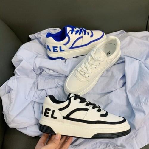 Mr Co Little White Shoes Female 2021 New Thick-soled Casual Board Shoes Breathable Sports Fashion Outdoor Walking Shoes