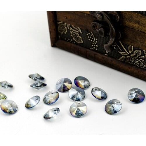 10pcs / lot 12mm Glass Crystal 6428 xilion pendant Bead, Handmade Necklace Bracelet Jewelery Making Material