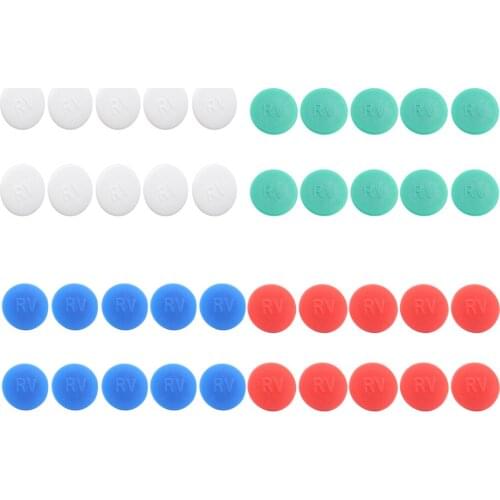 10 Pieces Bike Bicycle Headset Hex Socket Allen Bolt Screw Nut Head Cover Cap M6, 10mm Diameter, 4 Colors for Choose