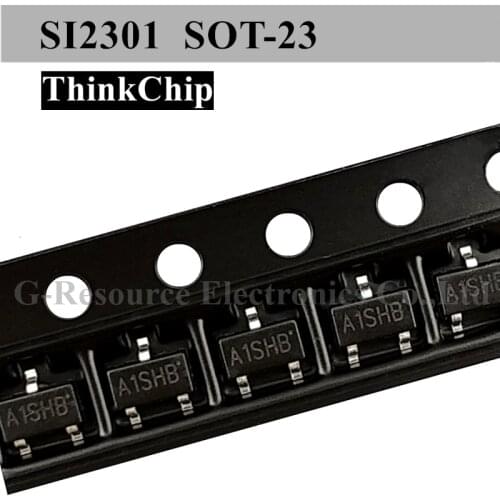 1000 pcs) SI2301 SOT-23 2301 SMD Field Effect Transistor P-Channel MOS-FET 2.3A 2.8A 3A (Marking A1SHB)