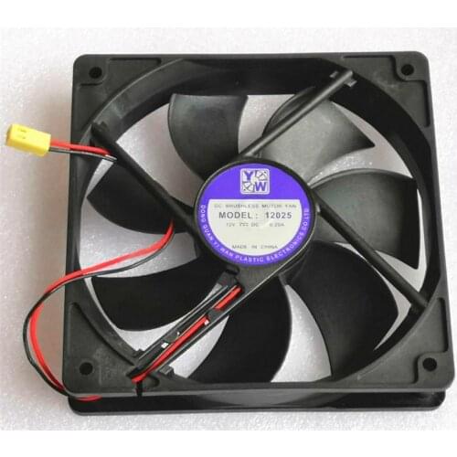 120MM 1700rpm 1225 12025 Silent cooling fan120*120*25MM 12*12*2.5CM chassis fan 12025 thin 12CM 12V 0.18A