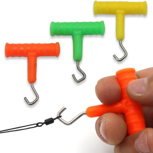 2PCS Carp Fishing Tool Carp Rigs Knot Puller Hook Line Knot Puller Stainless Steel Hair Rig Knot Tool Fishing Tackle Accessories