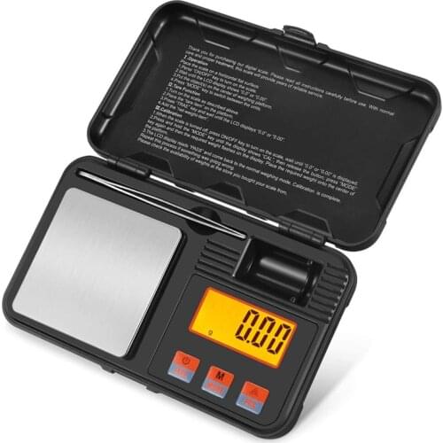 200g 0.01g Digital mini Pocket scale with 50g Calibration Weight, Precision Gram Scale for Gold Sterling Silver Jewelry Balance