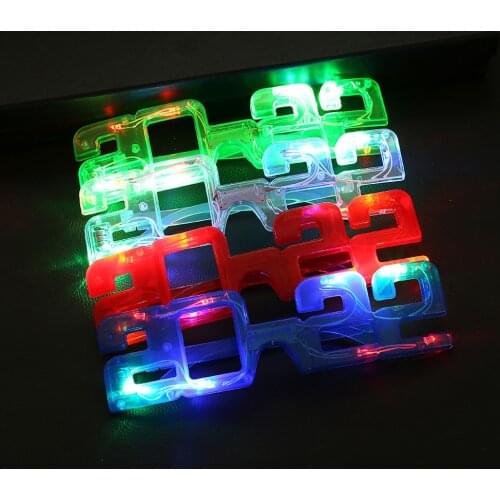 2022 LED Glowing Light Glasses Eye Wear Birthday Party for Boy Girl Adult New Year Neon Party Night Bar Club Accessories