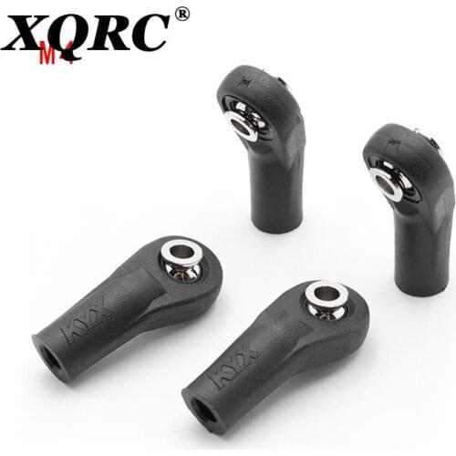 4PCS M3 M4 Nylon Metal ball head buckle Linkage Pull Rod Tie rod end ball head connector for RC Model Toy ACCS DIY parts