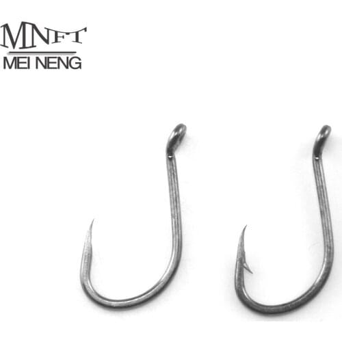 MNFT 50PCS Barbed&Barbless High Carbon Steel Carp Fishing Hook Saltwater Freshwater Non Barb Fishhook 6# 7# 8# With Barbed Hooks