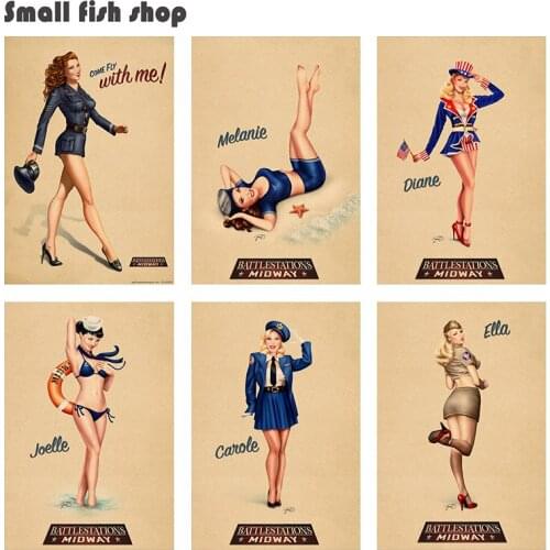 Battlestations Beauty Home Furnishing decoration Kraft Movie Poster Drawing core Wall stickers 42*30cm