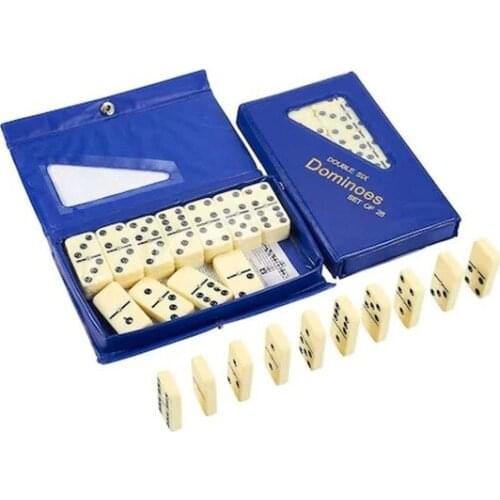 Black Dotted Domino Blocks White 467537837