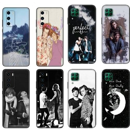 Black tpu Case For Huawei P30 Lite P30 Pro P40 Case For Huawei P40 LITE E P Smart 2020 Case Cover Larry Stylinson