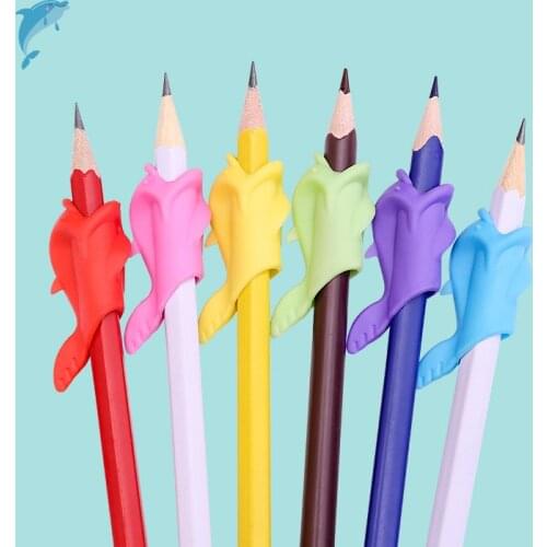 10Pcs Learning Partner Children Students Stationery Pencil Holding Practise Device For Correcting Pen Postures Grip