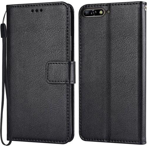 Flip Leather Case for Huawei Y6 2018 ATU-L11 ATU-LX3 ATU-L21 Vintage Wallet Phone Case for Huawei Y6 2018 Funda Cover