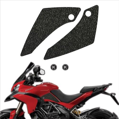 Motorcycle fuel tank pad tank grip protection sticker KSHARPSKIN knee grip side applique for DUCATI 10-14 MULTISTRADA